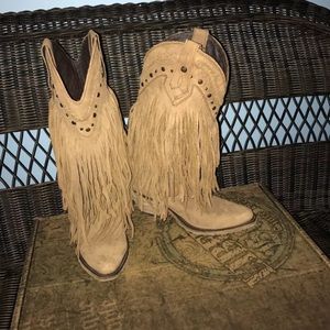 Liberty Black Fringe Boots