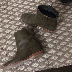 Olive/army green Cole haan boots