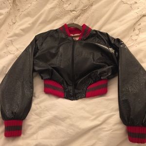 Zara cropped biker jacket