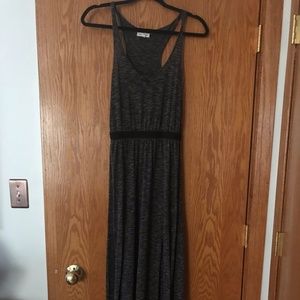 Silence and Noise Heathered Grey Side Split Dress