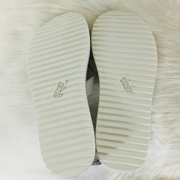 Teva White Original Patent Leather Sandal - Picture 5 of 6