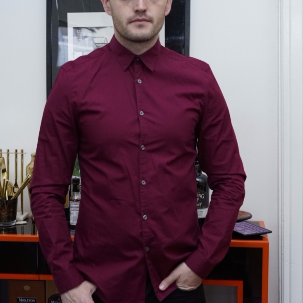 Paul Smith Oxford button up shirt Burgundy red