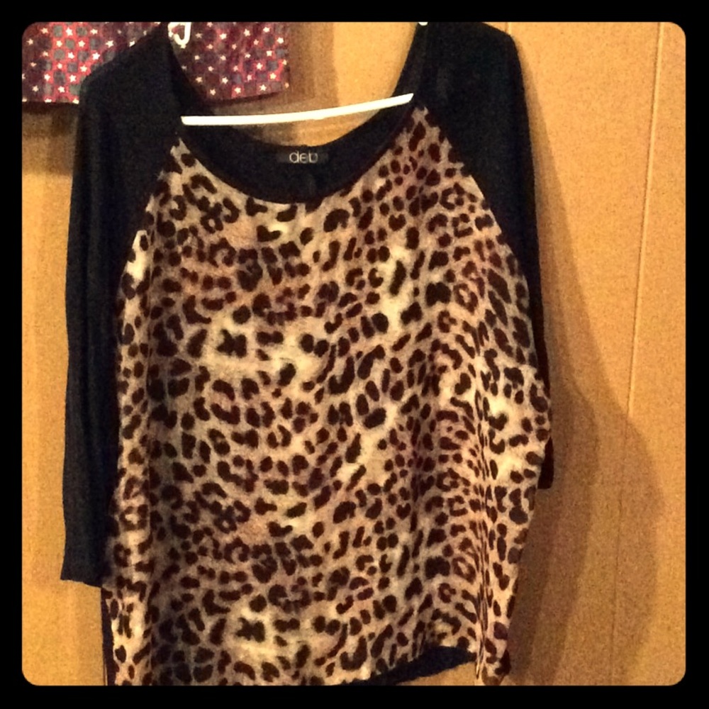 Cheetah print chiffon front