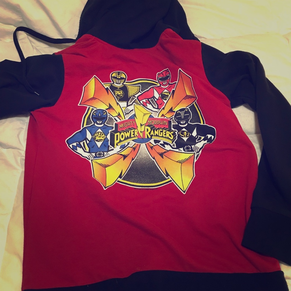 Hot Topic Power Rangers Zip-Up Hoodie