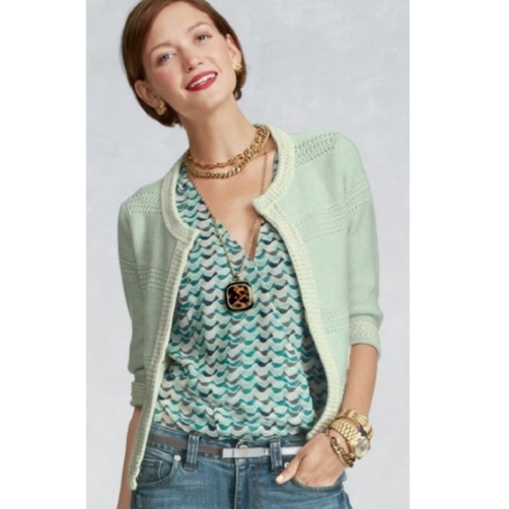 CAbi Mint Green Cardigan