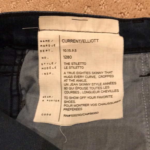 Current/Elliott "The Stiletto" SkinnyJean size30 - Picture 6 of 8