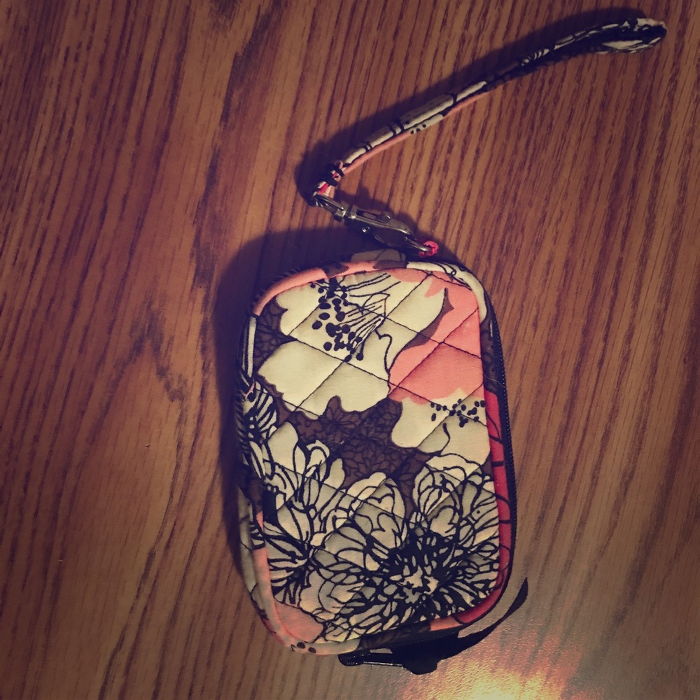 Vera Bradley Mocha Rouge Coin Purse