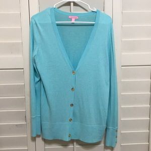Lilly Pulitzer Blue Cardigan