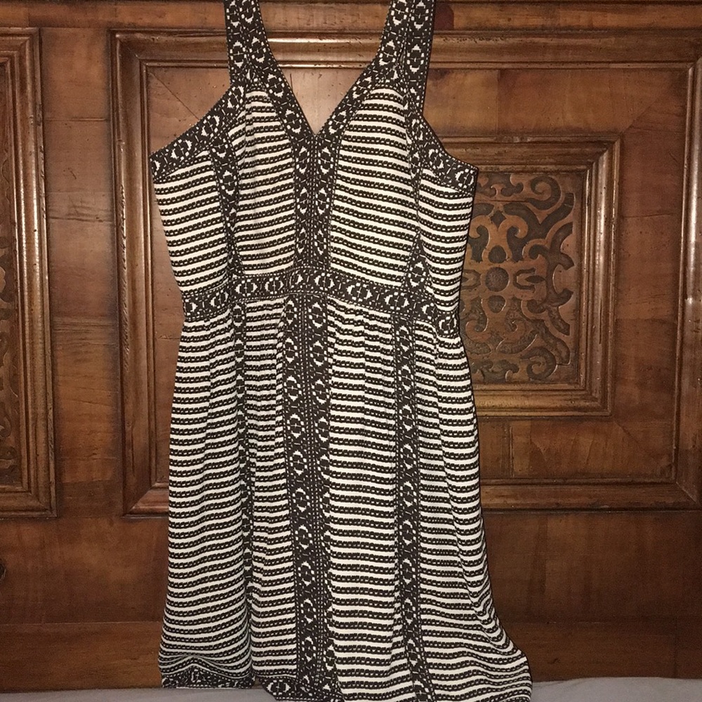 Black and Cream BCBG Dress