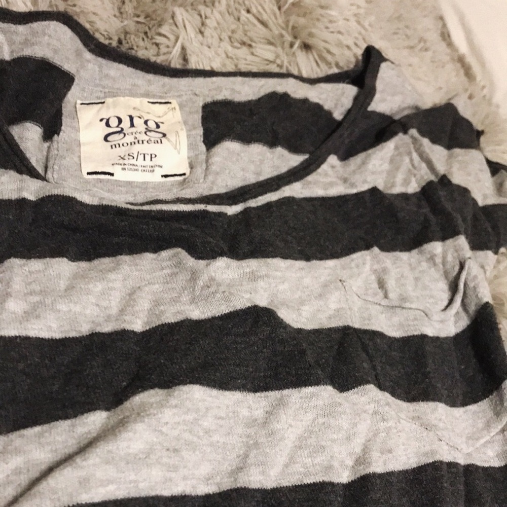 Stripped off the shoulder tee
