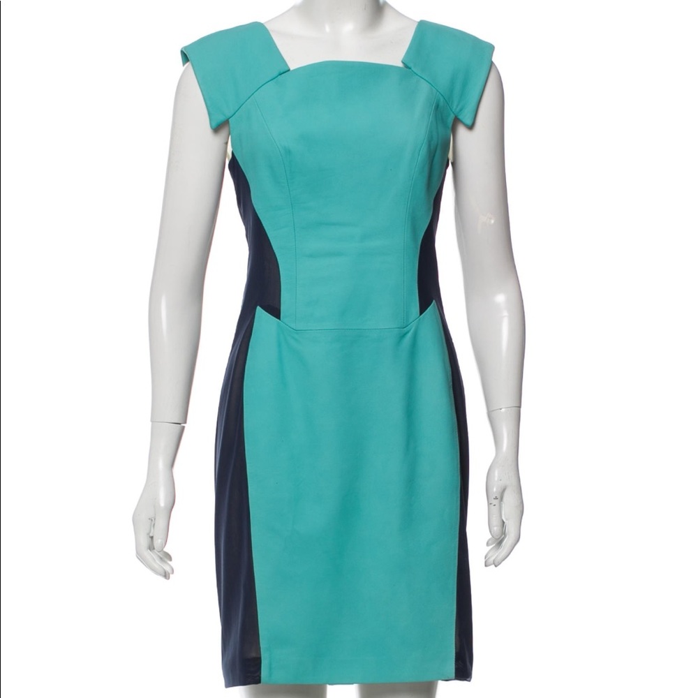 Rag & Bone Leather Canton Surf Leather Dress