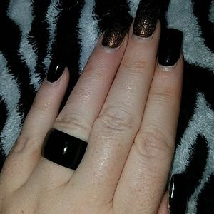 Solid black ring