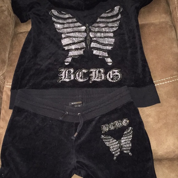 BCBG SWEATSUIT BUTTERFLIES 🦋 GEMS 💎 - Picture 1 of 8