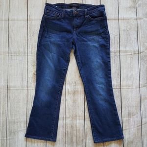 JOE'S JEANS "slim fit mini boot" cropped jeans