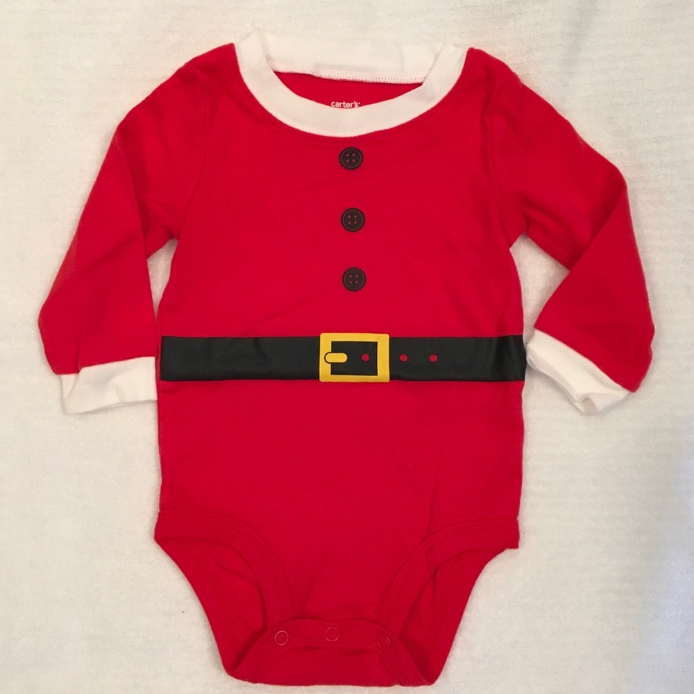 NWOT Carter’s Santa Onesie, 9 months