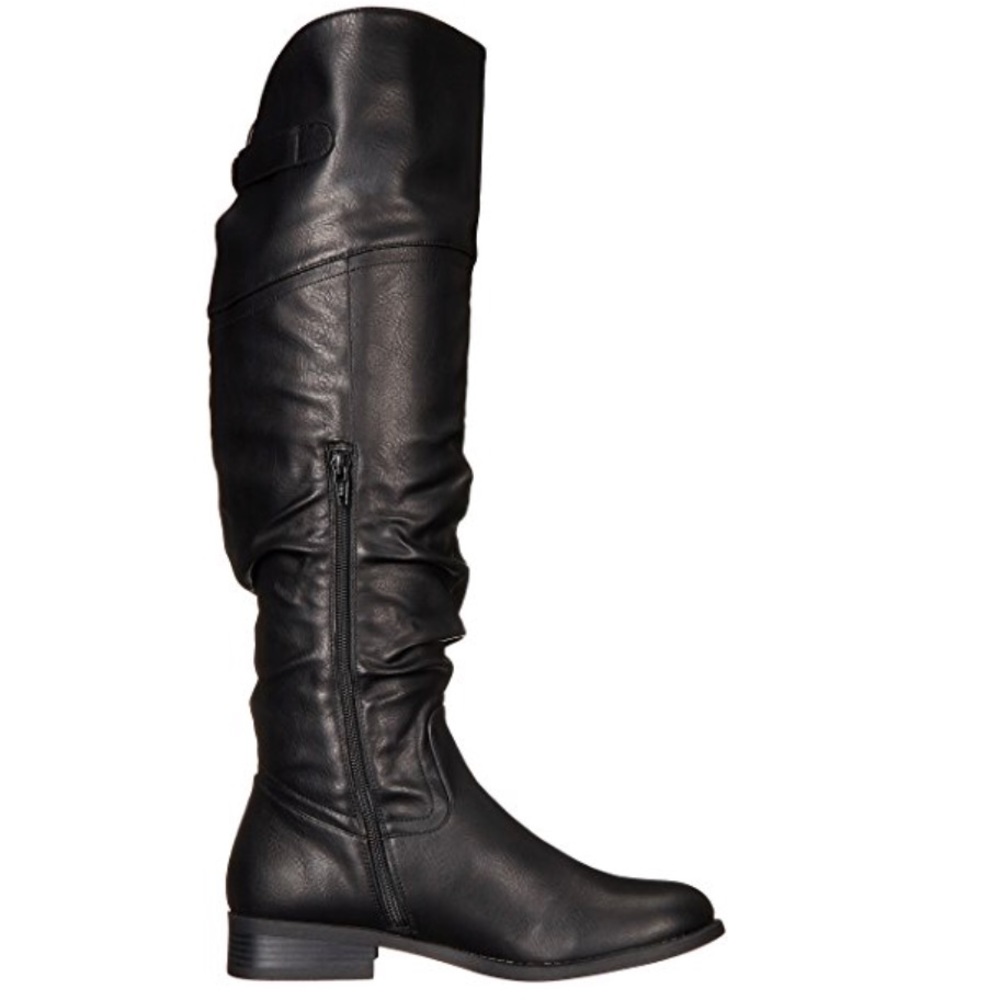 Black Over the Knee Harness Boot - Picture 6 of 8