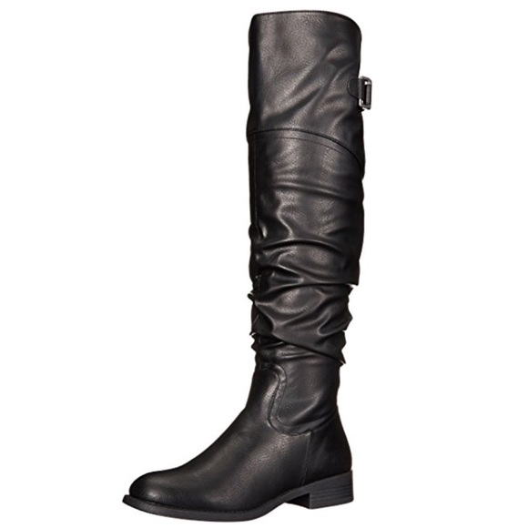 Black Over the Knee Harness Boot - Picture 5 of 8