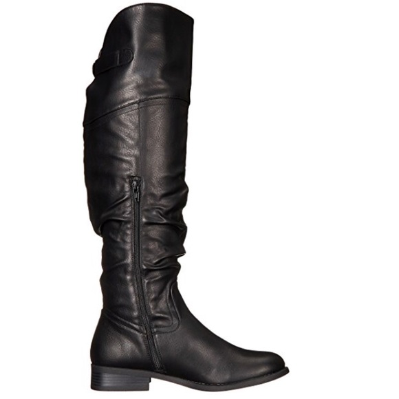 Black Over the Knee Harness Boot - Picture 6 of 8