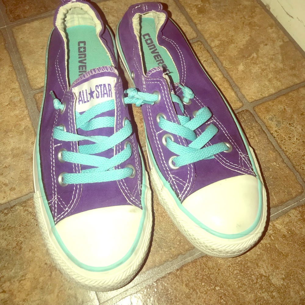 Teal/Purple Women’s Chucks!