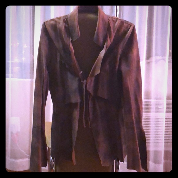 Jackets & Blazers - Leather shirt/jacket