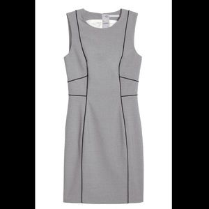 Fitted Grey Work Dress