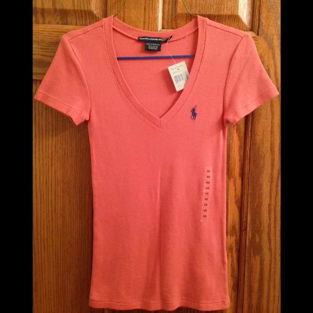 Pink Ralph Lauren V-neck