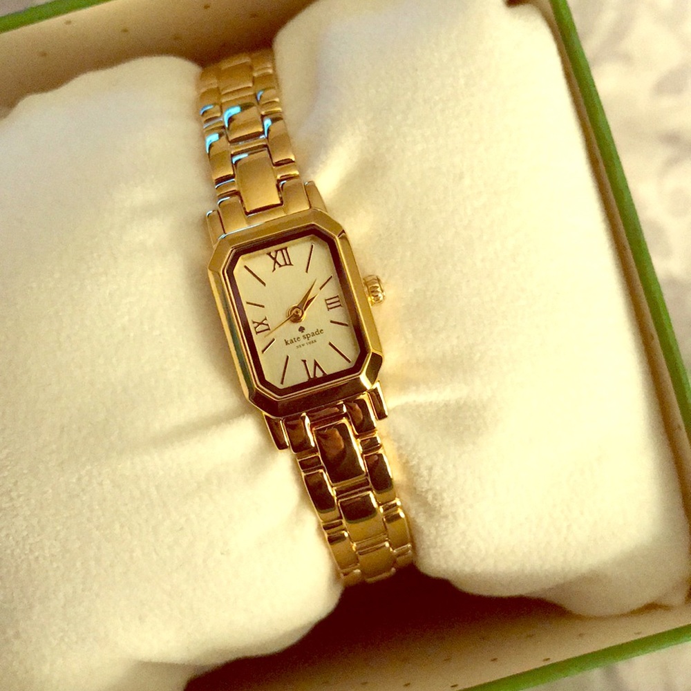 NWT Kate Spade Women’s “Tiny Hudson” Gold Watch