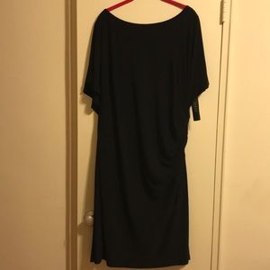 LAUREN Ralph Lauren Black Boat Neck Dress