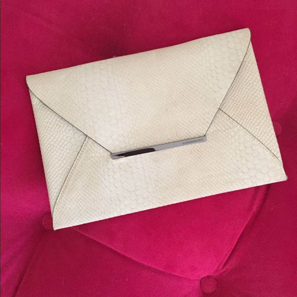 BCBGMaxAzria snake envelope clutch