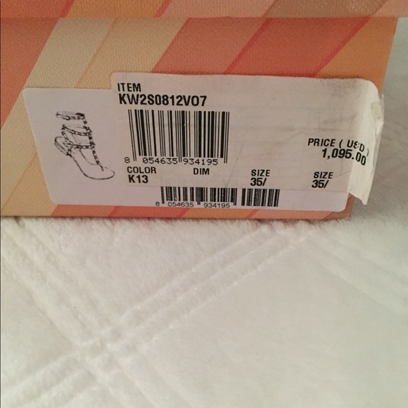 Pre owned Valentino rockstud sandals multi colored - Picture 3 of 5
