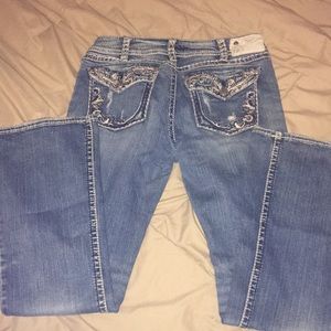 Silver bootcut jeans