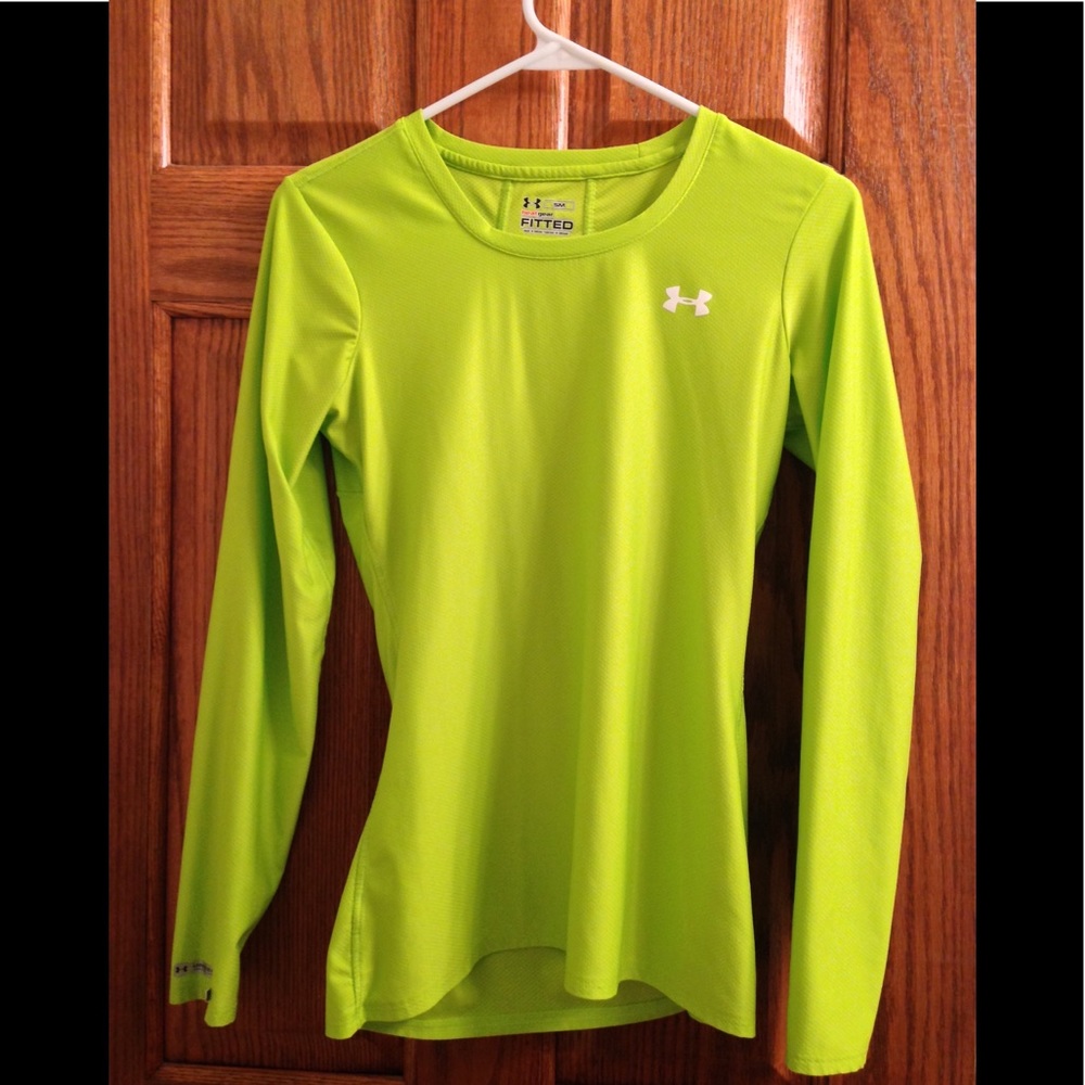 Lime Green Under Armour Cold Gear Long Sleeve