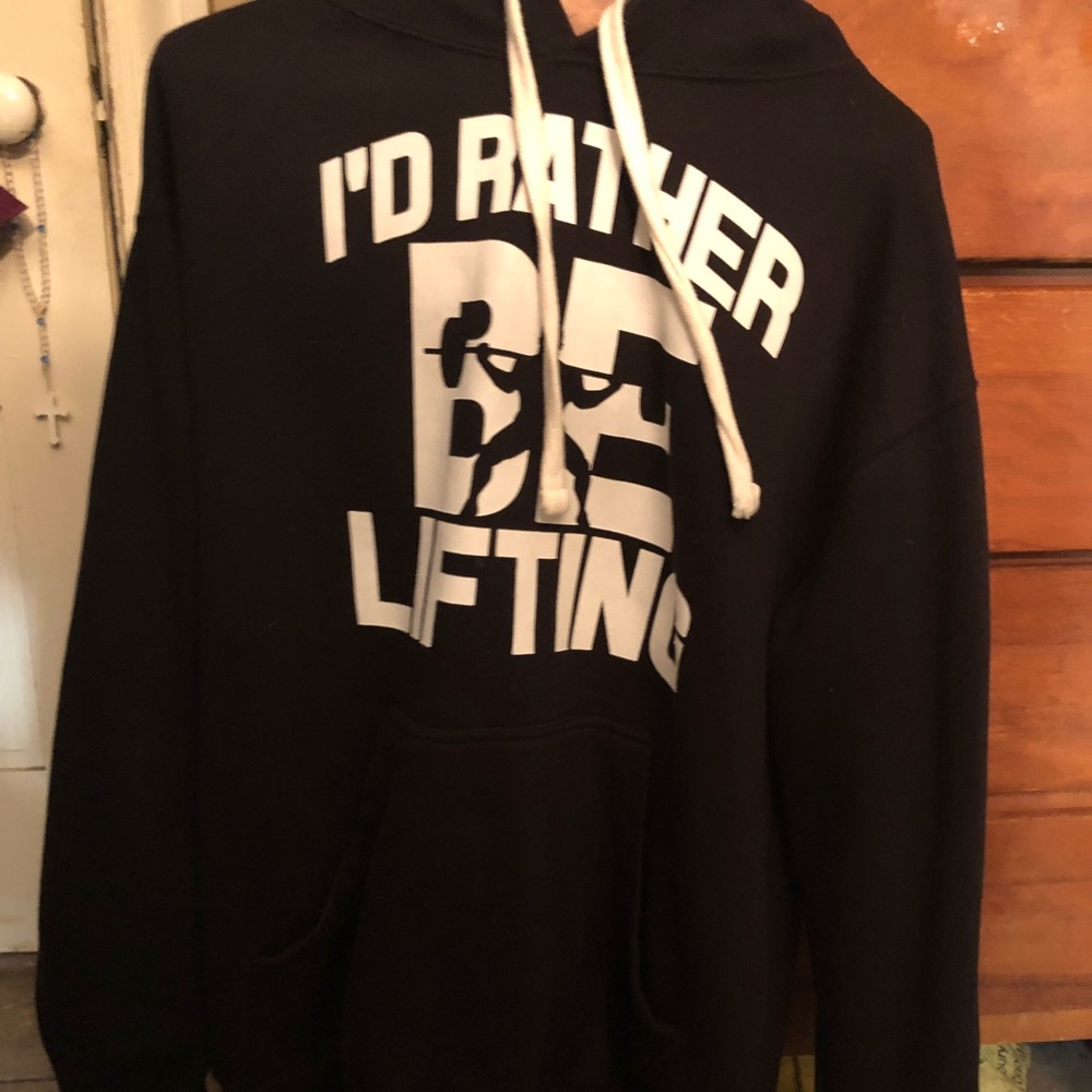 I’d rather be lifting hoodie NWOT