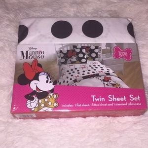 ✨NEW DISNEY MINNIE MOUSE TWIN SHEET SET