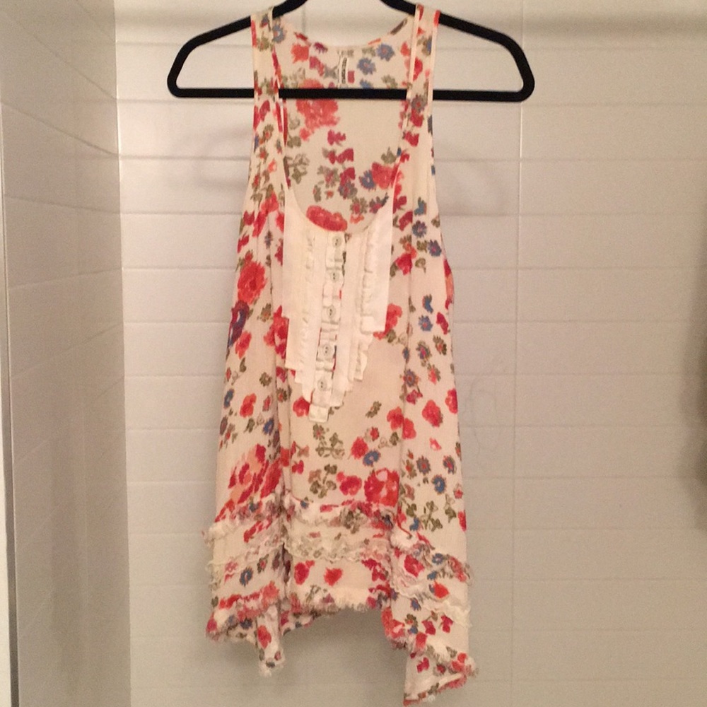 Floral Free People Tank