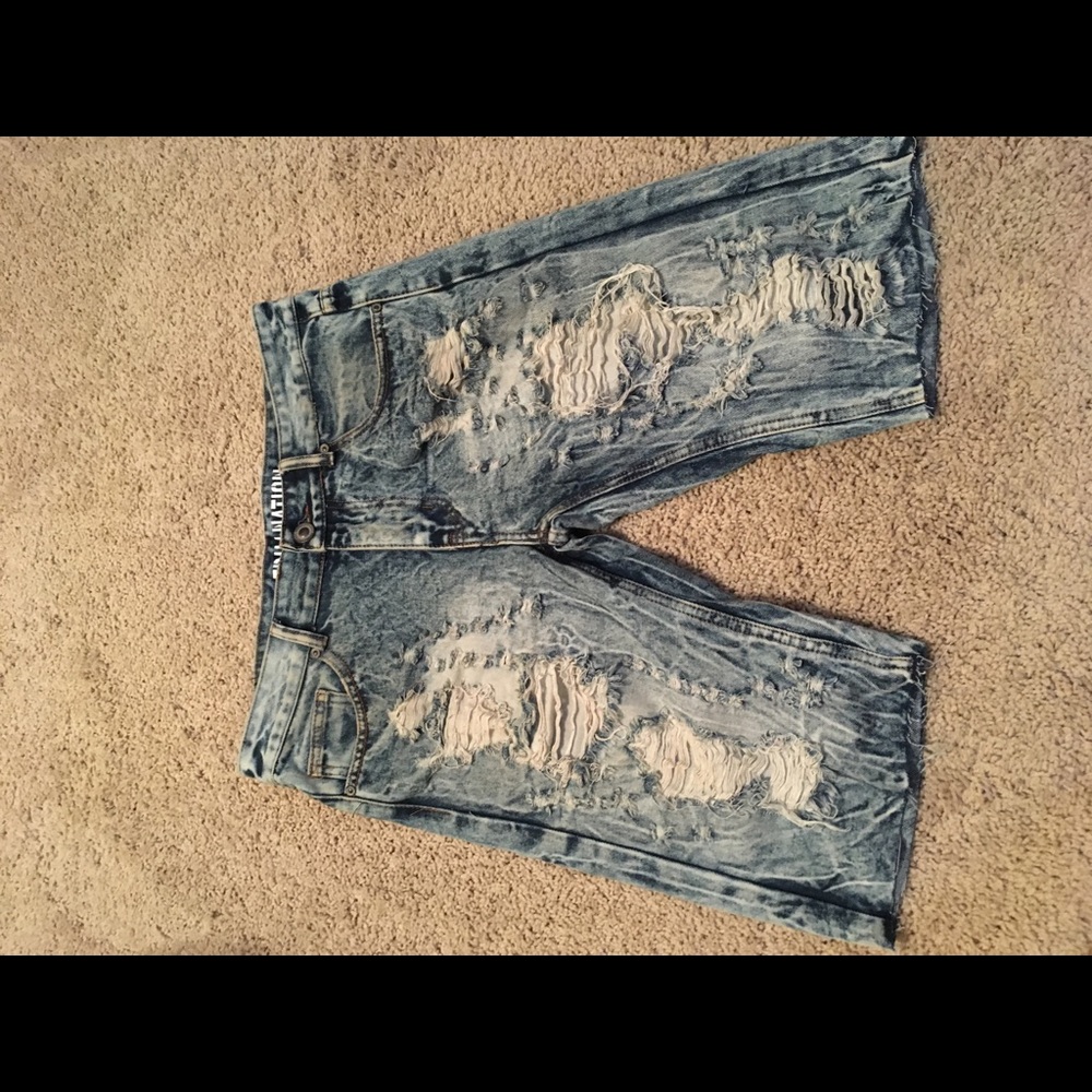 TrillNation cutoff destroyed demon shorts