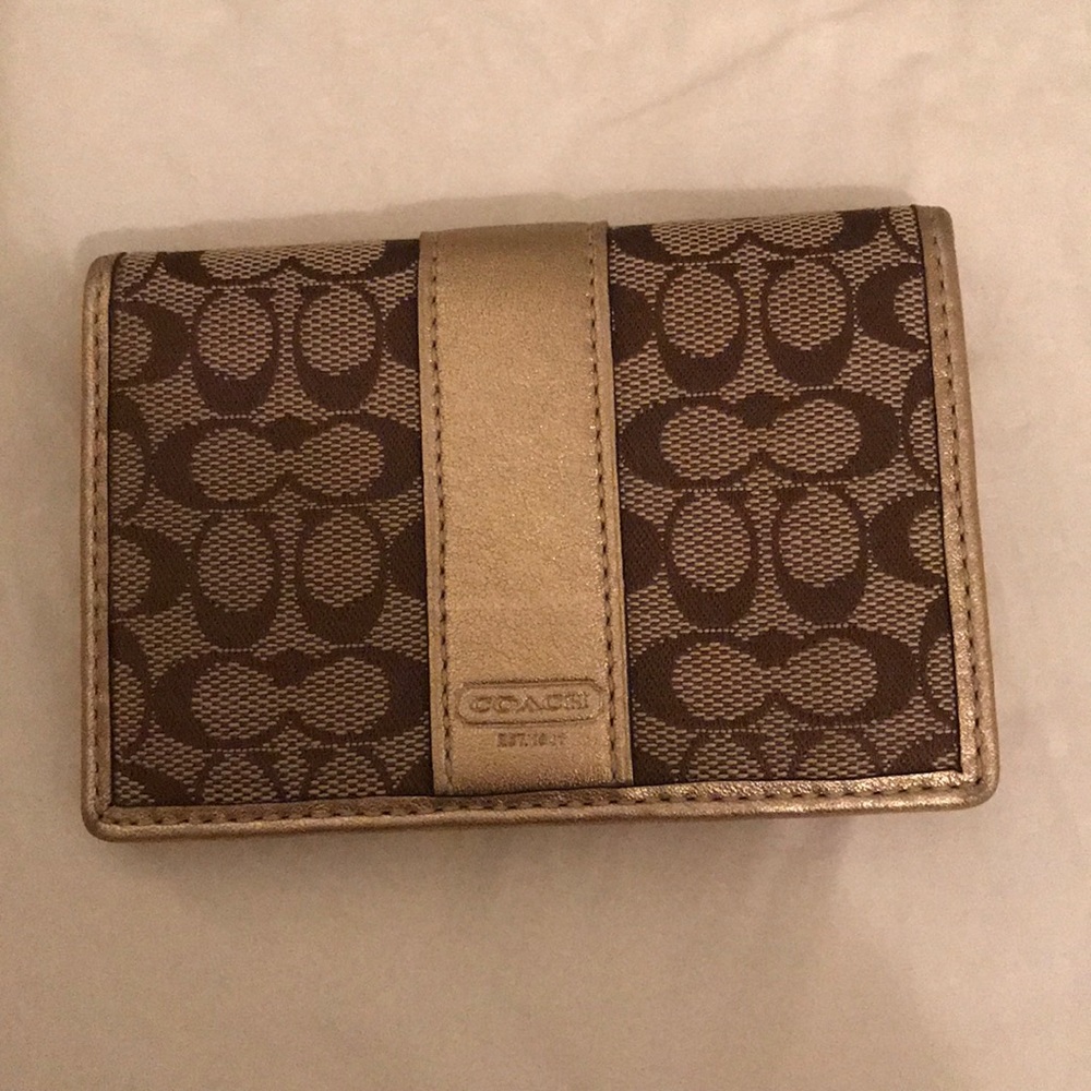 Gold Coach Wallet