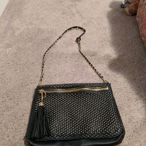 Rebecca Minkoff large black leather crossbody