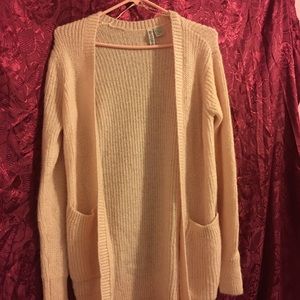 Pink knit H&M cardigan