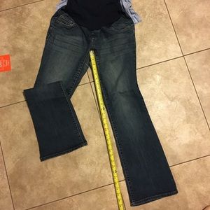 Dark wash maternity boot cut jeans