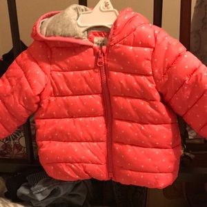 Pink baby winterjacket