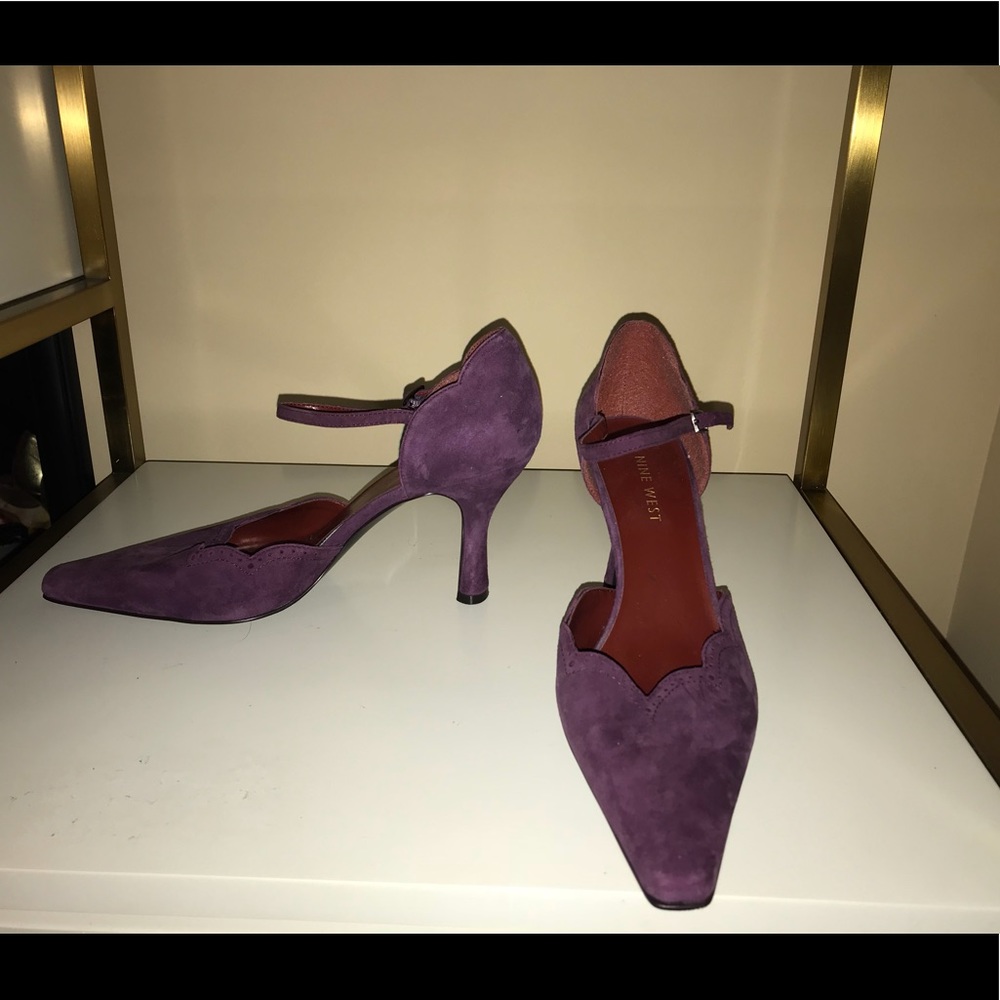 NINE WEST Ankle strap, low heeled heels 👠