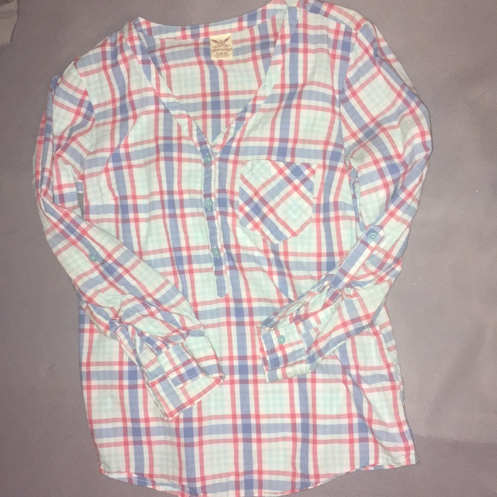 Faded glory plaid shirt