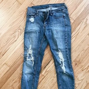 BDG mid-rise distressed skinny jeans