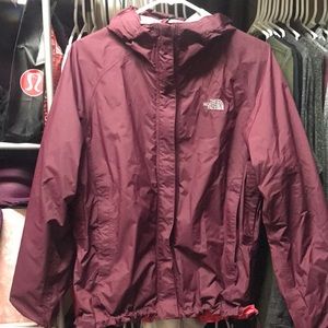 North face maroon medium wind breaker