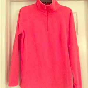 Pink Columbia fleece half zip sweatshirt
