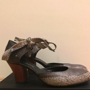 Dries Van Noten Mary Jane Heels with Ankle Ties