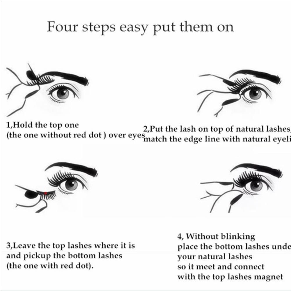 double magnetic full glamour lashes NWOT - Picture 2 of 4