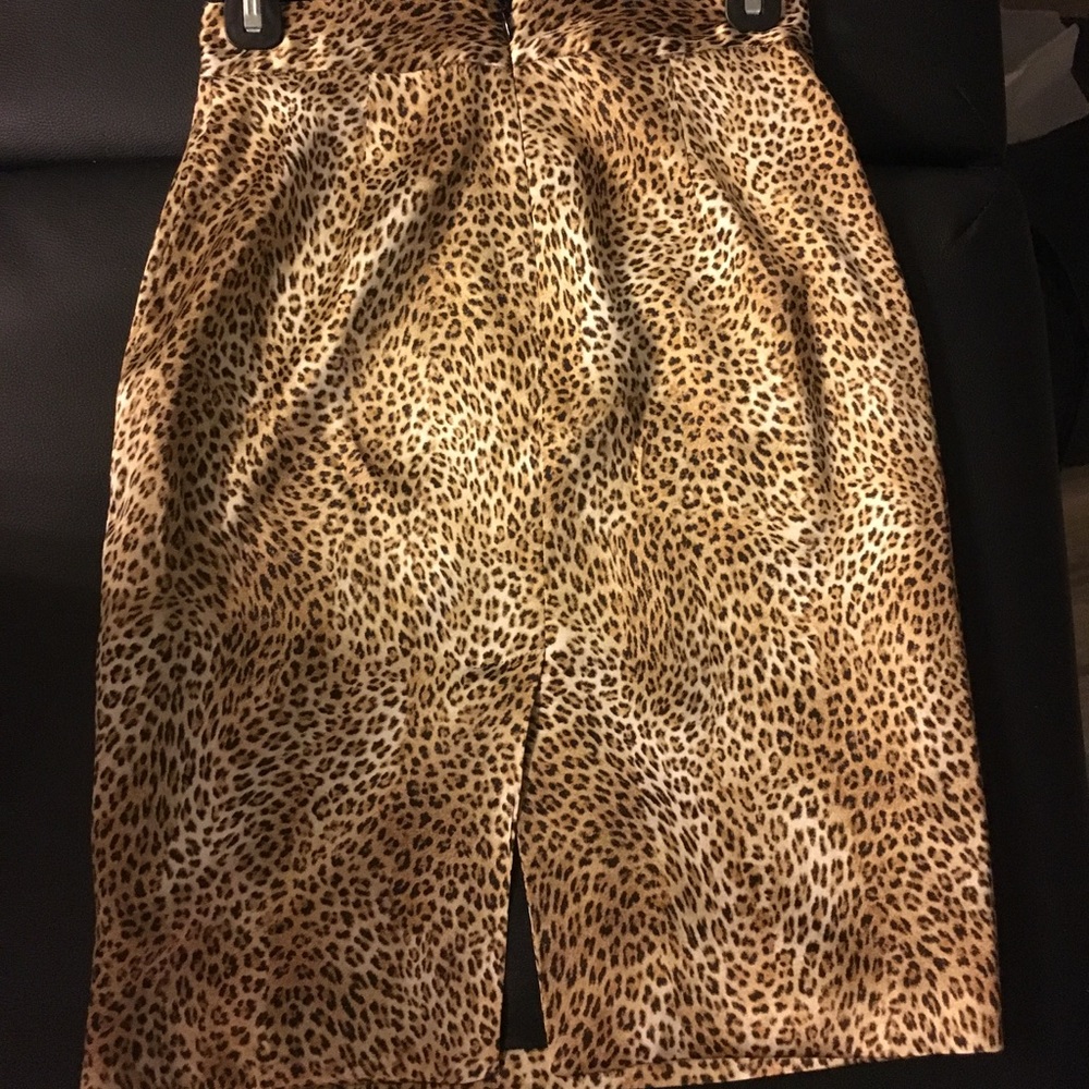 Marciano Cheetah Print Pencil Skirt