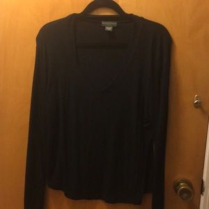 Black Banana Republic Stretch V Neck Shirt sz XL